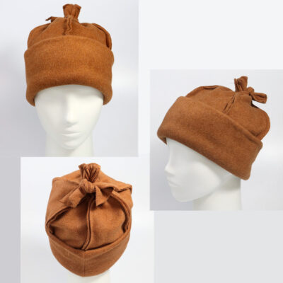 Biobaumwollefleece Knotenmützen